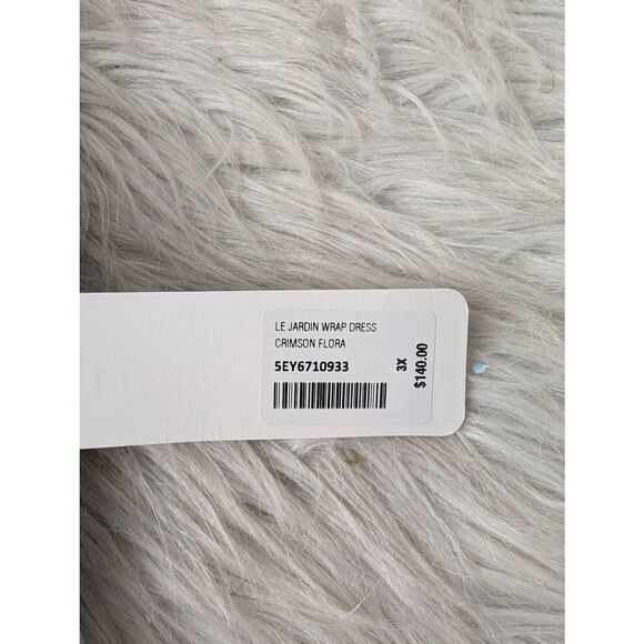 Soft Surrounding Dress Floral Jardin Faux Wrap Maxi‎ 3/4 Sleeve Plus size 3X NWT - Picture 6 of 11